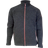 Ivanhoe of Sweden Danny Full Zip 100% Boiled Wool - Graphite Marl