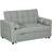 Homcom Pull Out Light Grey Sofa 138.5cm 2 Seater