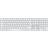 Apple Magic Keyboard with Touch ID and Numeric Keypad for Mac models with Apple silicon (USB–C) British English White Keys