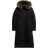 Superdry Longline Faux Fur Hooded Puffer Jacket - Black