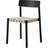 &Tradition Betty TK1 Black/Natural Kitchen Chair 77cm