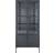House Nordic Brisbane Black Glass Cabinet 80x180cm