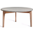 Mavis Höllviken White pigmented Matt lacquered Oak Limestone top Coffee Table 80cm