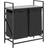 vidaXL Laundry Basket 2 Compartments with Shelf Grey Sonoma