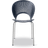 Fredericia Furniture Trinidad 3398 Nordic Blue/Chrome Kitchen Chair 85cm