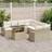vidaXL Garden Sofa Manual 9 Pcs Beige 100 x 55 x 73 cm Outdoor Lounge Set