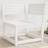 Berkfield Home Garden Corner White 73x73x78 cm Solid Wood Pine Outdoor Sofa