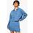 boohoo Womens A-Line Denim Skirt - Blue