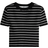 H&M Rib Knit Top - Black/Striped (1147897031)