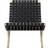 Carl Hansen & Søn MG501 Cuba Cotton Black/Soaped Oak Lounge Chair 76cm
