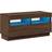 vidaXL Cabinet with Led Lights Brown Oak TV Bench 80x40cm