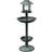 vidaXL Bird Bath Feeder with Solar Light Green
