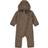 Müsli Cotton Woolly Fleece Suit Ull Valnötsmelerad - Walnut Melange