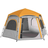 OutSunny Camping 4 Person Easy Setup Dome Tent - Yellow