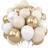 Shein 30/50/70pcs White And Gold Party Wreath Arch Balloon Kit