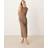Mango Fitted Textured Dress Woman - Beige