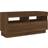 vidaXL Cabinet with Led Lights Brown Oak TV Bench 80x40cm