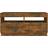 vidaXL Cabinet with Led Lights Smoked Oak TV Bench 80x40cm