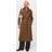 Mango Wool Coat With Handmade Belt Medium Brown