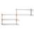 Gejst Nivo B Light Oak / White Wall Shelf 118cm
