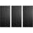 String Systems Ash Black Stain Shelf 3pcs