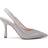 Paradox London Celestia High Heel Sling Back Court Shoes - Silver