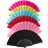 Shein 1pc/10pcs Solid Color Flat Plastic Fan