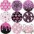 Shein 8pcs Pink Halloween Themed Diamond Painting Coasters With Holders