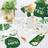 Shein 12 Pcs Green GoldWedding Photo Props Kit