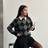 Shein Diamond Pattern Long Sleeve Cashmere Sweater - Date Night