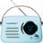 Madison Madison Retro Radio med Bluetooth FM och DAB Ljusblå