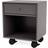 Montana Furniture Dream Castors Coffee/Black Bedside Table 30x35.4cm