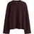 H&M Oversized Stickad Tröja - Vinröd