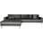House Nordic Lido Velvet Dark Grey Sofa 290cm 4 Seater