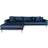 House Nordic Lido Velvet Dark Blue Sofa 290cm 4 Seater