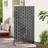 vidaXL Fence Panel Single Panel Black Privacy Screen