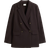 H&M Double Breasted Blazer - Dark Brown