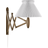 Le Klint Sax 224-1 with Standard Shade Smoked Oak/White Wall light
