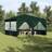 vidaXL Party Tent Grøn Hvid 400 x 400 x 266 cm