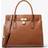 Michael Kors Moderne Large Leather Satchel - Brown