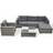 vidaXL 41879 - Grey Loungeset, 1 Bord inkl. 1 Stolar & 3 Soffor