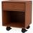 Montana Furniture Dream Castors Hazelnut/Black Bedside Table 30x35.4cm