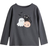 H&M Printed Jersey Top - Dark Grey/Halloween (1303341007)