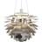 Louis Poulsen Ph Artichoke Stainless Steel/White Pendant Lamp ∅ 60cm