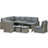 OutSunny 7-pcs - Grey Outdoor Lounge Set, 1 Table incl. 4 Sofas