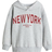 H&M Printed Hoodie - Grey Marl/New York (1245286009)