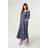 Blue Vanilla Navy Paisley Print Off The Shoulder Maxi Dress -