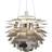 Louis Poulsen Ph Artichoke Bluetooth Stainless Steel/White Pendant Lamp ∅ 60cm