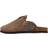Name It Kid's Faux Suede Mules - Taupe Gray