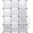 vidaXL Modular White Wardrobe 109x143cm